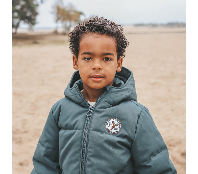 Your Wishes Solid | Puffer Coat Teal