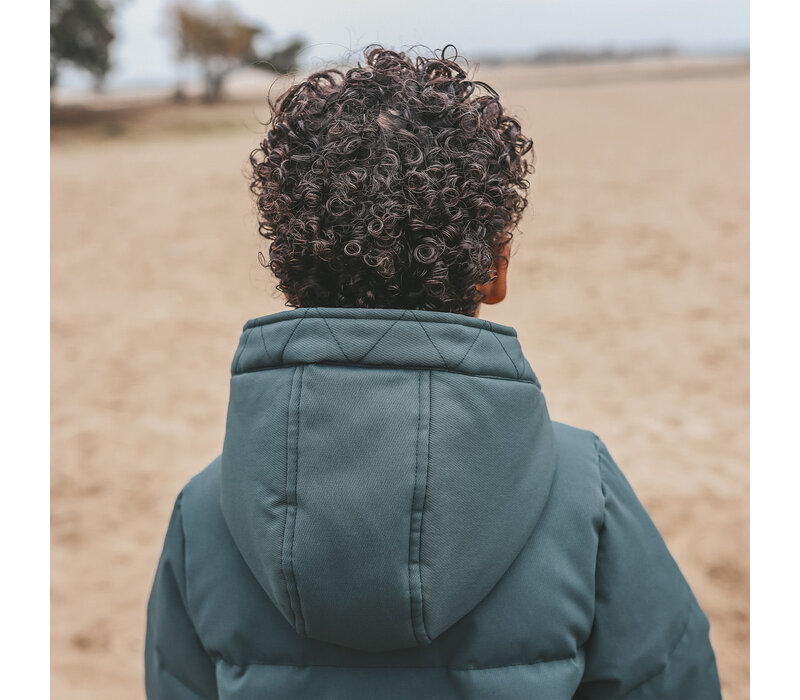 Your Wishes Solid | Puffer Coat Teal
