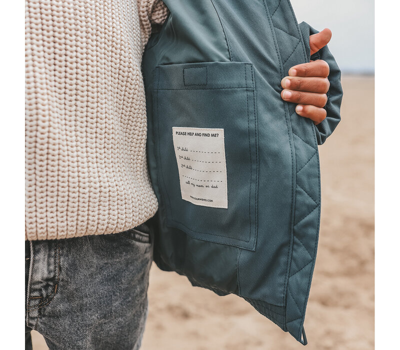 Your Wishes Solid | Puffer Coat Teal