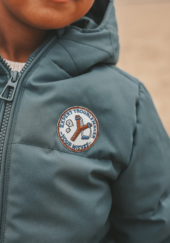 Your Wishes Solid | Puffer Coat Teal