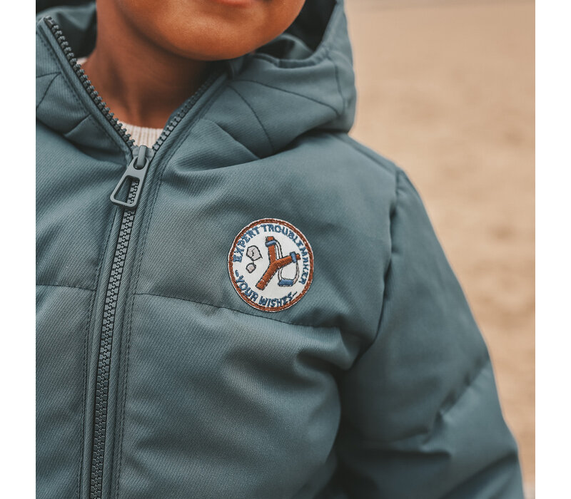 Your Wishes Solid | Puffer Coat Teal