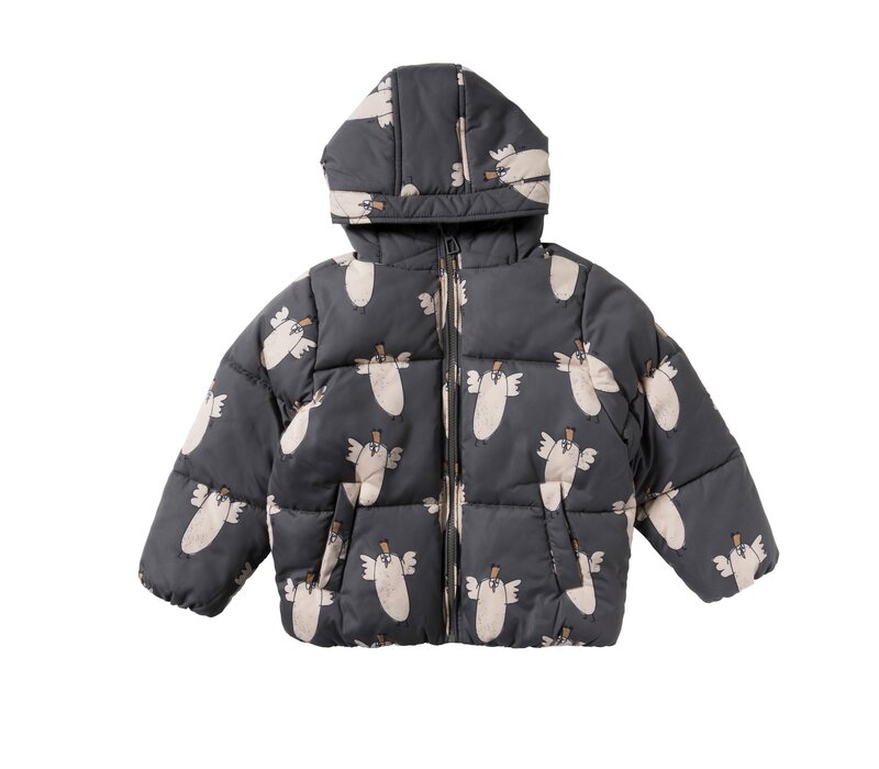 Your Wishes Chicken | Puffer Coat Raven
