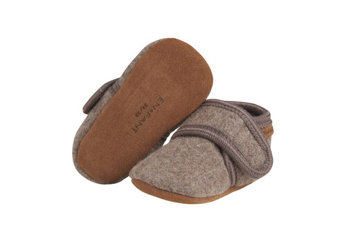 Enfant Enfant Baby Wool slippers Walnut
