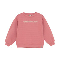 Daily Seven Oversized Sweater Backprint Coral Clay