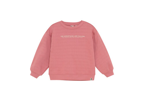 Daily seven Daily Seven Oversized Sweater Backprint Coral Clay