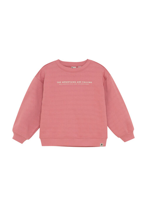 Daily seven Daily Seven Oversized Sweater Backprint Coral Clay