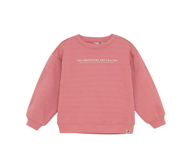 Daily Seven Oversized Sweater Backprint Coral Clay