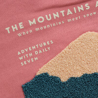 Daily Seven Oversized Sweater Backprint Coral Clay