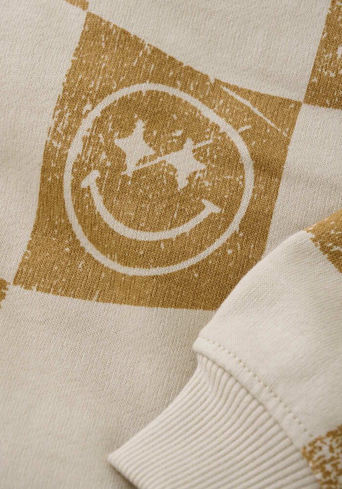 Daily Seven Oversized Sweater Alloverprint Sandshell