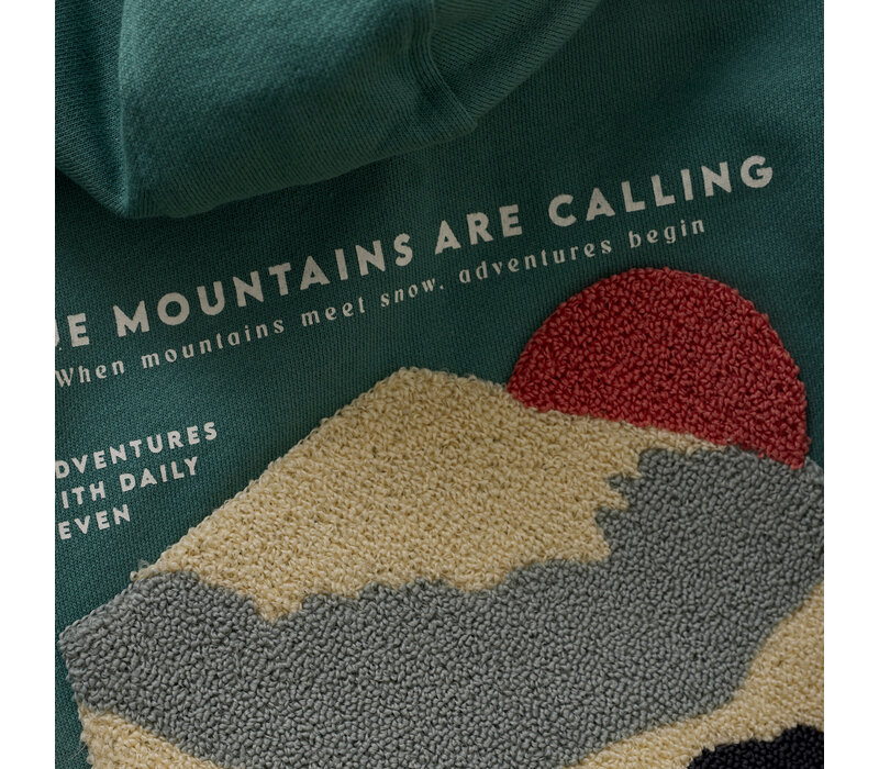 Daily Seven Hoodie Backprint Blue Spruce