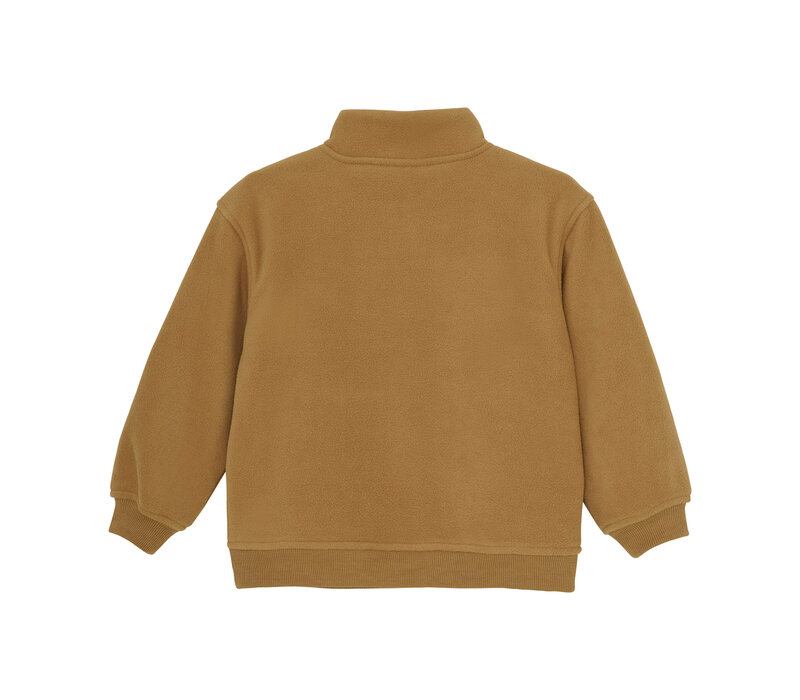 Daily Seven Sweater Polar Fleece Light Chestnut