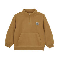 Daily Seven Sweater Polar Fleece Light Chestnut