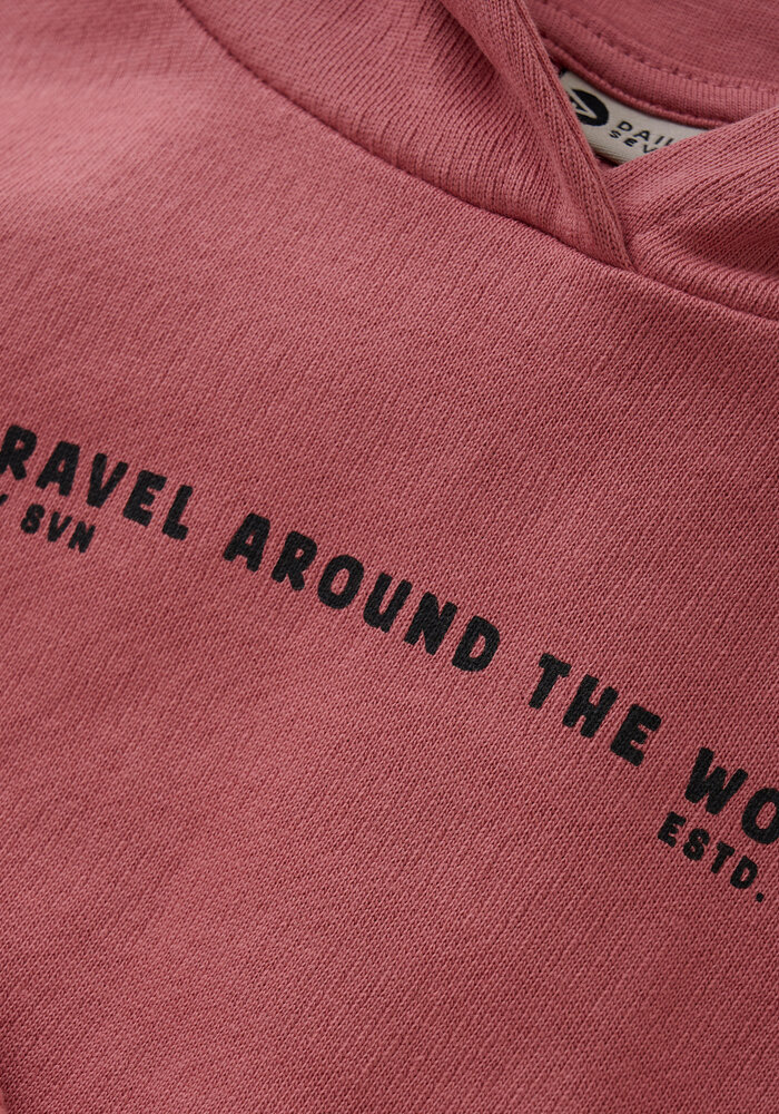 Daily Seven Hoodie Artwork Coral Clay