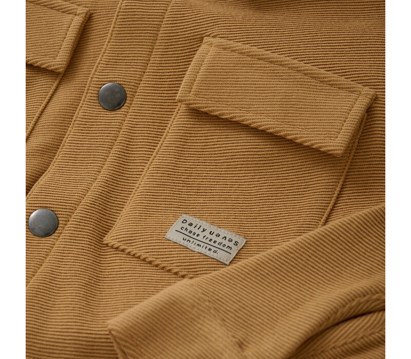Daily Seven Shirtjacket Structure Light Chestnut