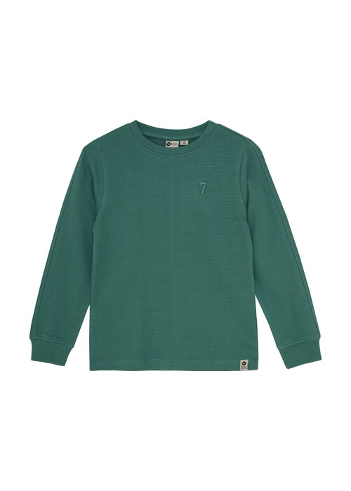 Daily seven Daily Seven T-shirt Longsleeve Logo Blue Spruce