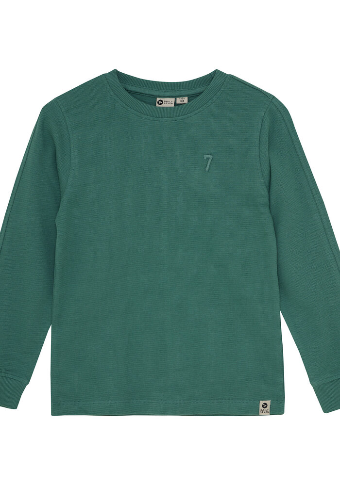 Daily Seven T-shirt Longsleeve Logo Blue Spruce