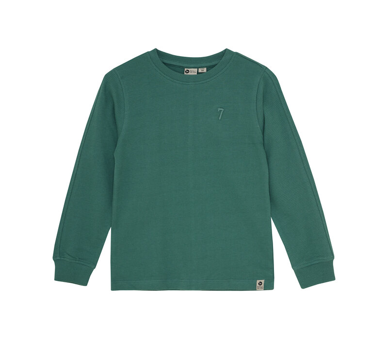 Daily Seven T-shirt Longsleeve Logo Blue Spruce