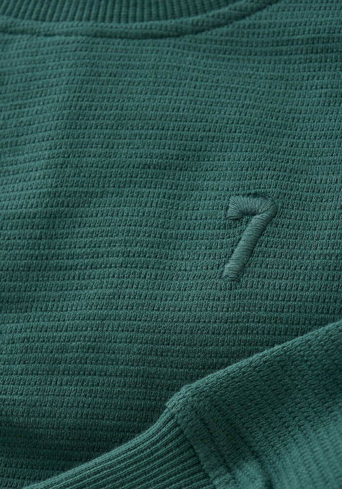 Daily Seven T-shirt Longsleeve Logo Blue Spruce