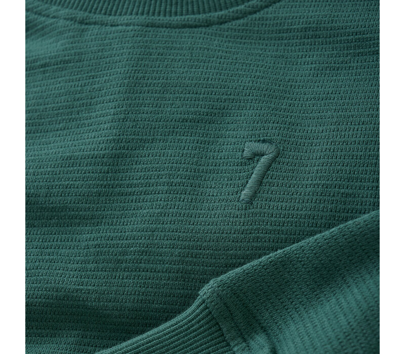 Daily Seven T-shirt Longsleeve Logo Blue Spruce
