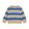 Daily seven Daily Seven Oversized Sweater Big Stripe Dusty Kobalt
