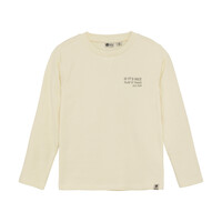 Daily Seven T-shirt Longsleeve Backprint Off White