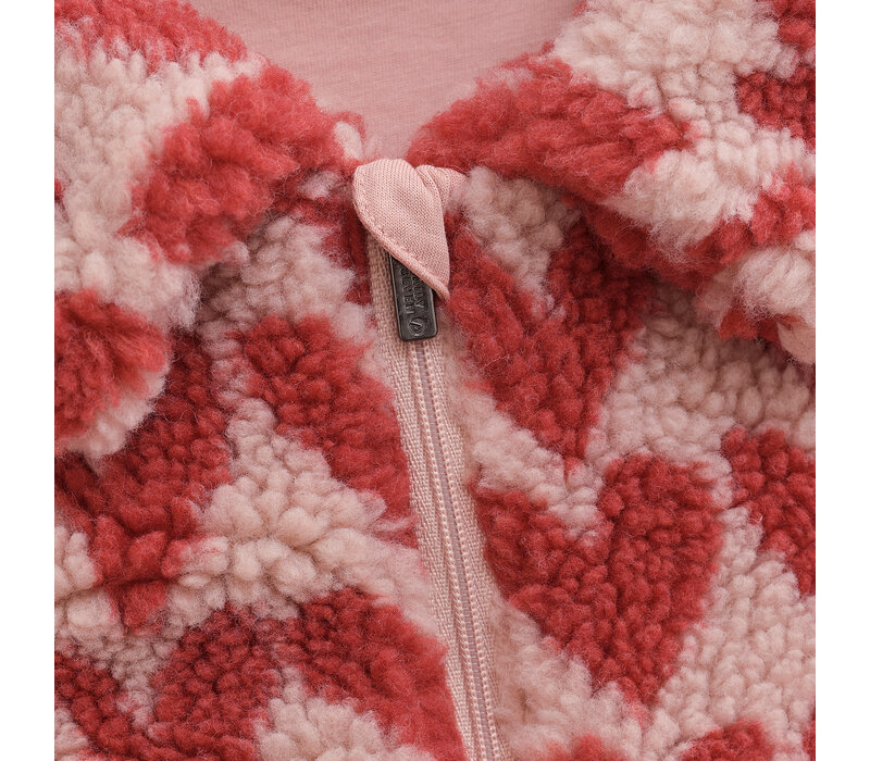 Daily Seven Teddy Jacket Heart Pale Mauve