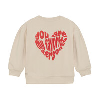Daily Seven Sweater Brushed Backprint Sandshell