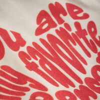 Daily Seven Sweater Brushed Backprint Sandshell