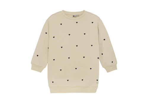 Daily seven Daily Seven Sweatdress Longsleeve Sandshell