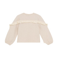 Daily Seven T-shirt Longsleeve Ruffle Sandshell