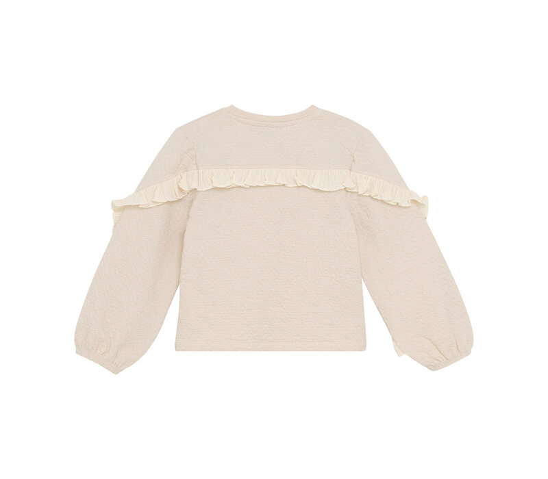 Daily Seven T-shirt Longsleeve Ruffle Sandshell