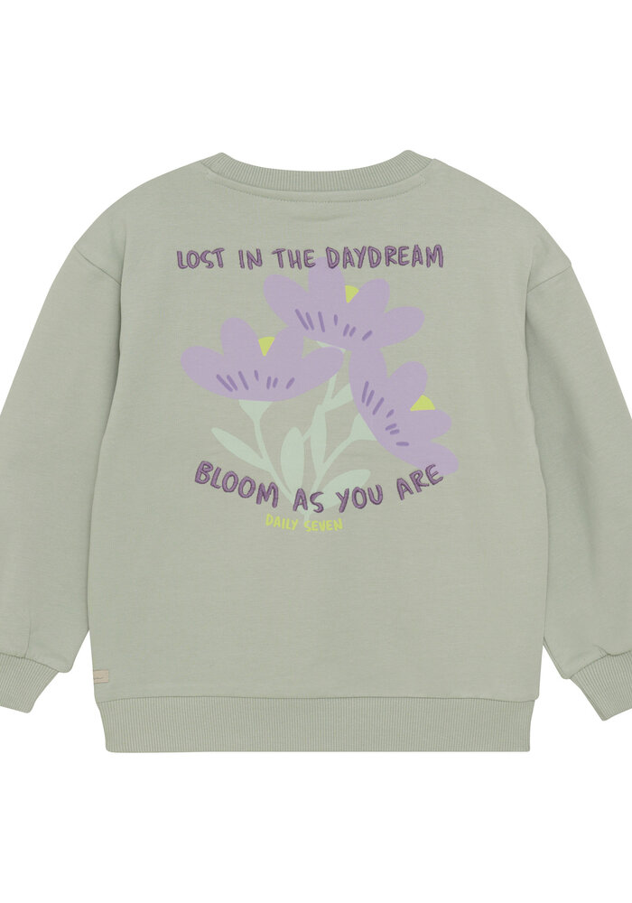 Daily Seven Sweater Backprint Cool Mint