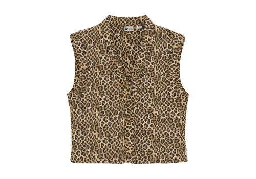 Daily seven Daily Seven Padded Animal Gilet Latte Sand