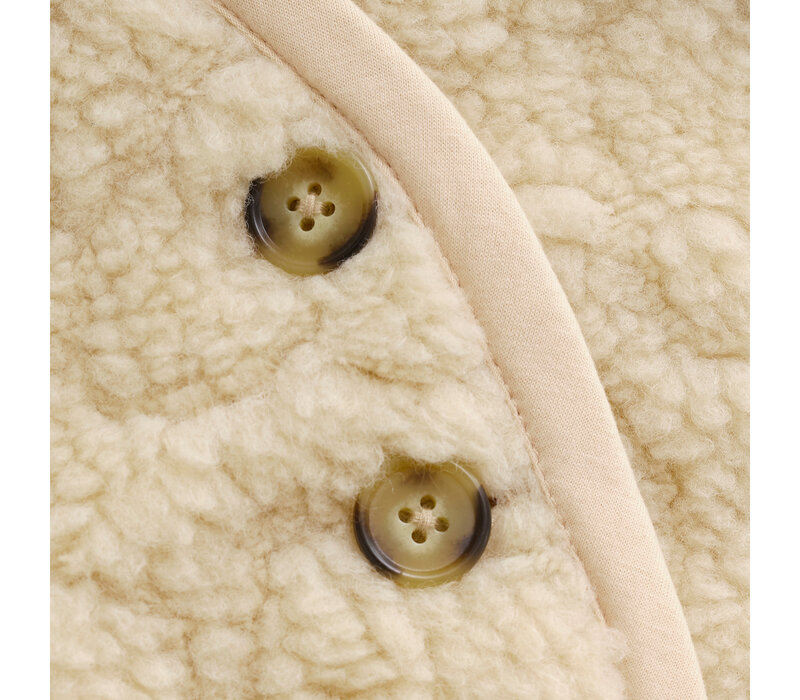 Daily Seven Teddy Gilet Sandshell