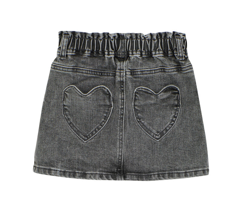 Daily Seven Denim Skirt Dark Grey Denim
