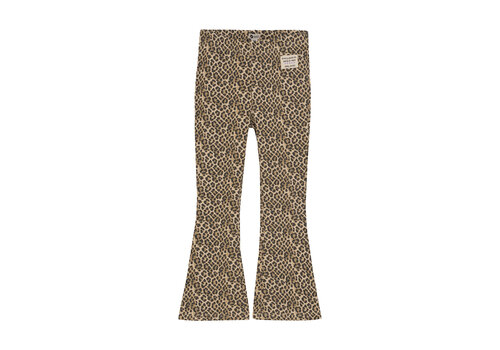 Daily seven Daily Seven Animal Flared Pants Latte Sand
