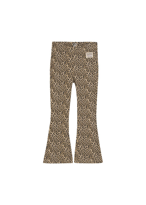 Daily seven Daily Seven Animal Flared Pants Latte Sand