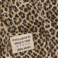 Daily Seven Animal Flared Pants Latte Sand
