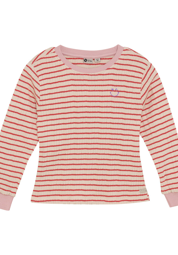 Daily Seven T-shirt Longsleeve Stripe Baked Apple