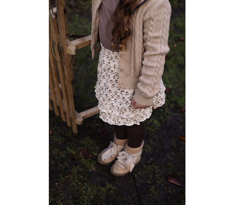 Levv LW251VICTORIA AOP White Flower