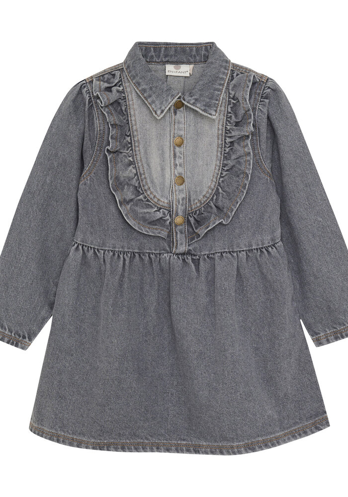 Enfant Dress Denim Light Grey Denim