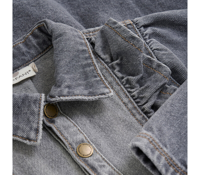Enfant Dress Denim Light Grey Denim