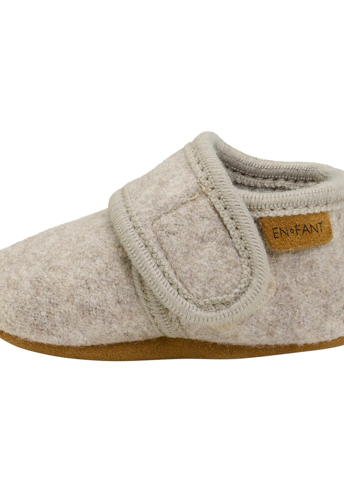 Enfant Baby Wool slippers Sand Melange