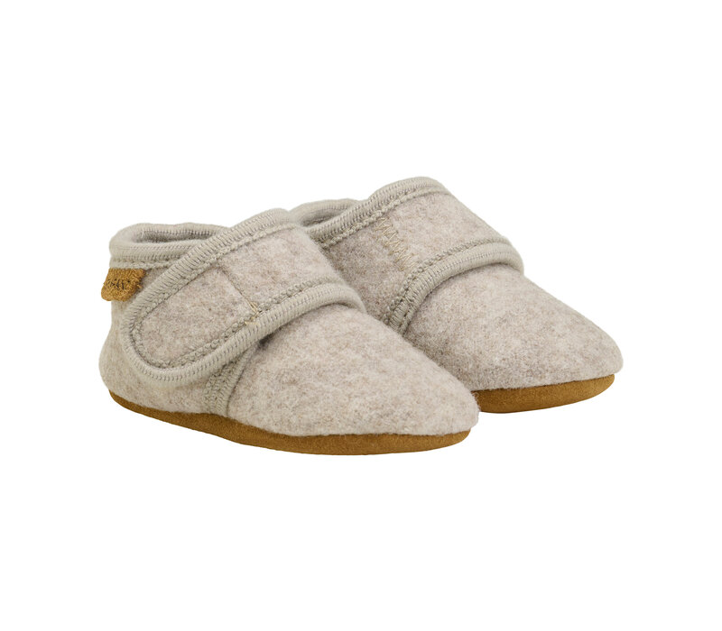Enfant Baby Wool slippers Sand Melange