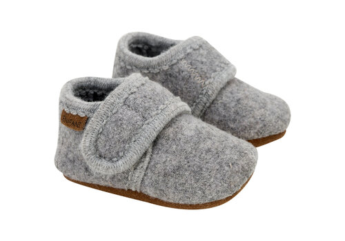 Enfant Enfant Baby Wool slippers Grey Melange