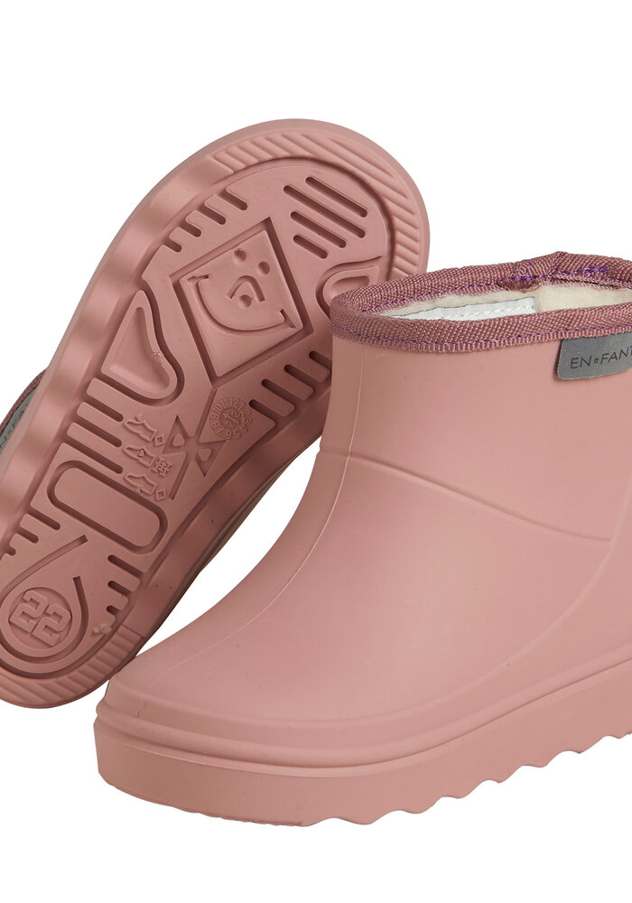 Enfant Thermo Boots Short Solid Old Rose