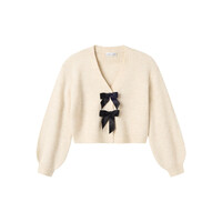 Name it NKFRINA LS KNIT CARD Jet Stream BLACK BOW
