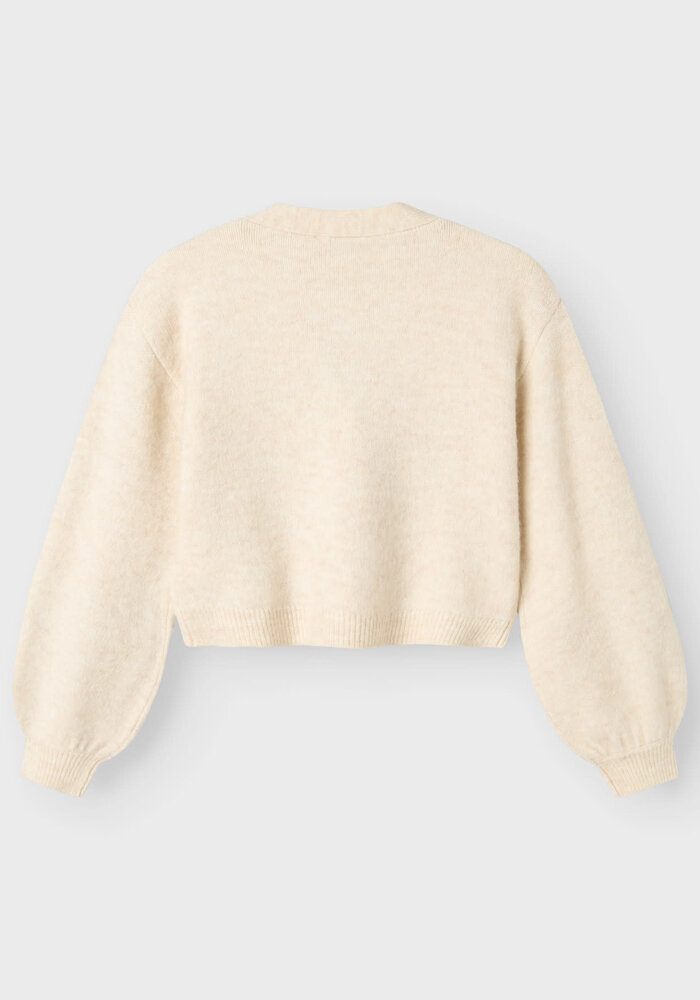 Name it NKFRINA LS KNIT CARD Jet Stream BLACK BOW