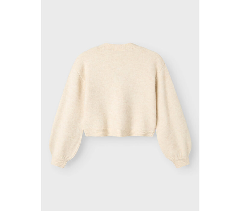 Name it NKFRINA LS KNIT CARD Jet Stream BLACK BOW