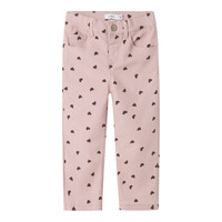 Name it NMFROSE STRAIGHT AOP TWILL PANT 7218-YF Burnished Lilac HEART